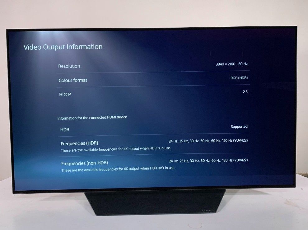 Detalles del televisor 4k HDR del LG CX. 
