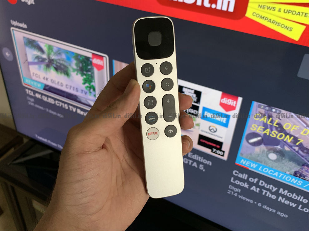 OnePlus has redesigned the remote control of the OnePlus U TV.