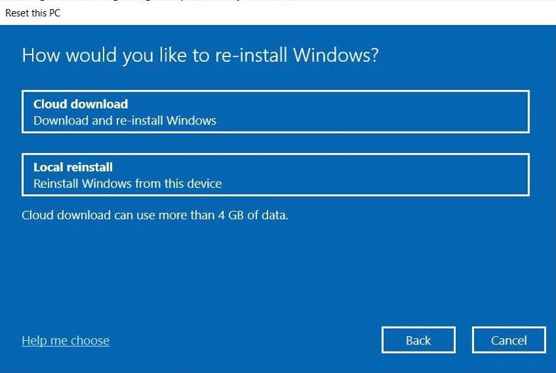 Reinstalar Windows 10