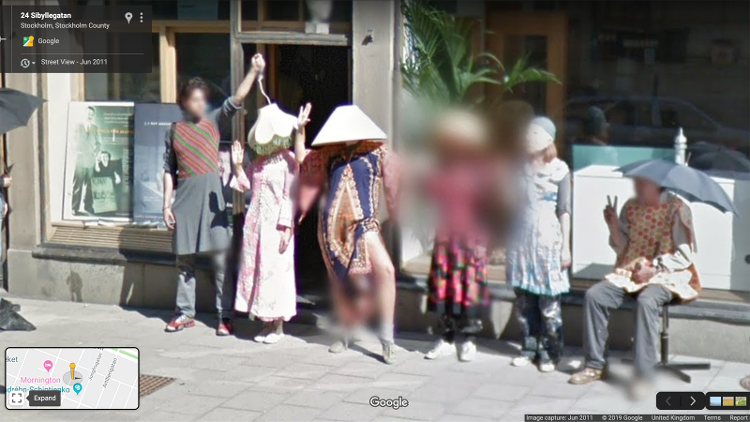 cosas graciosas en google street view