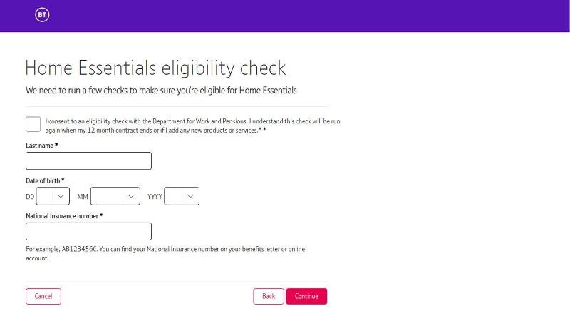 BT Home Essentials Registrarse