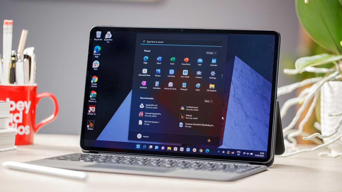 Huawei MateBook E - pantalla y teclado