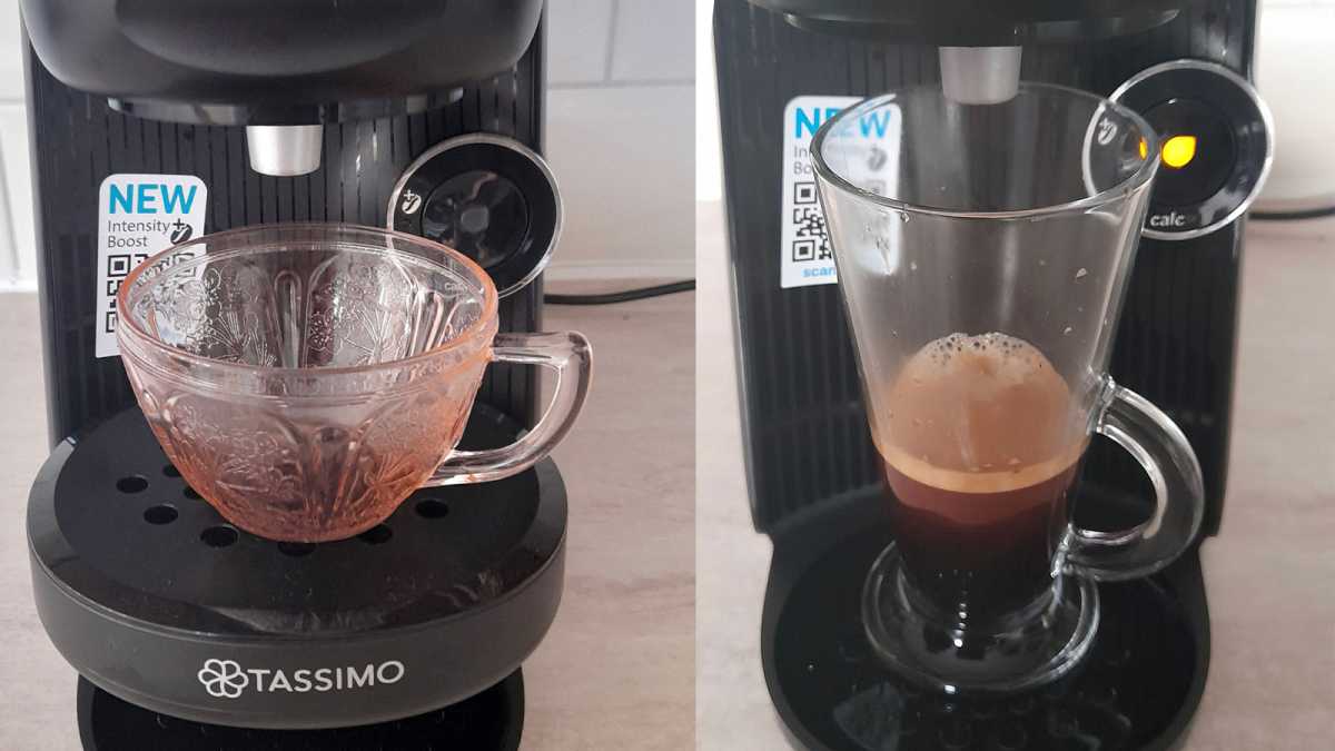 Dispensador Tassimo Finesse tamaño vaso