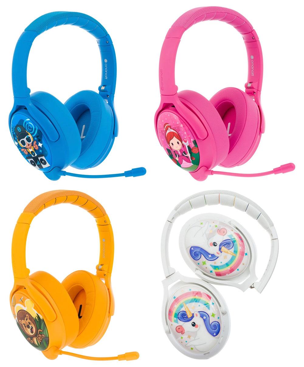 ONANOFF BuddyPhones Cosmos+ - Los mejores auriculares inalámbricos para niños con micrófono boom