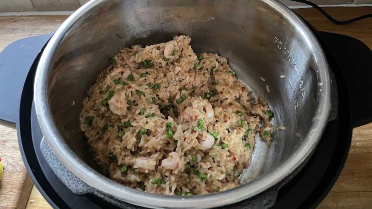 Instant Pot Duo Crisp con Ultimate Lid - risotto