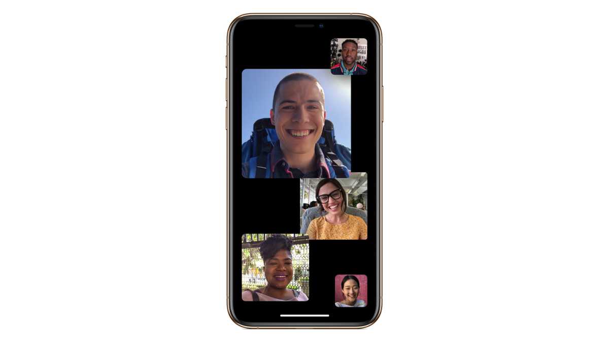 Grupo FaceTime en un iPhone