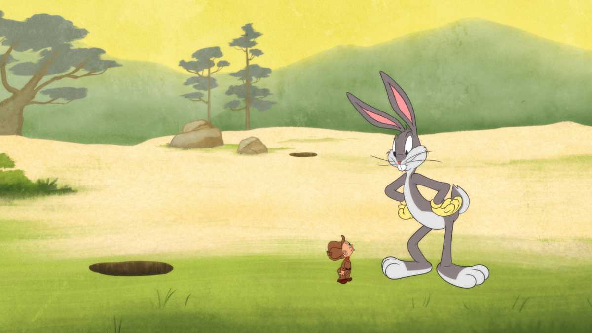 Imagen de Bugs Bunny con las manos en las caderas en Loony Tunes