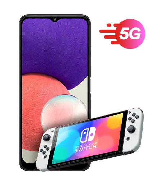 Samsung Galaxy A23 5G + Nintendo Switch OLED