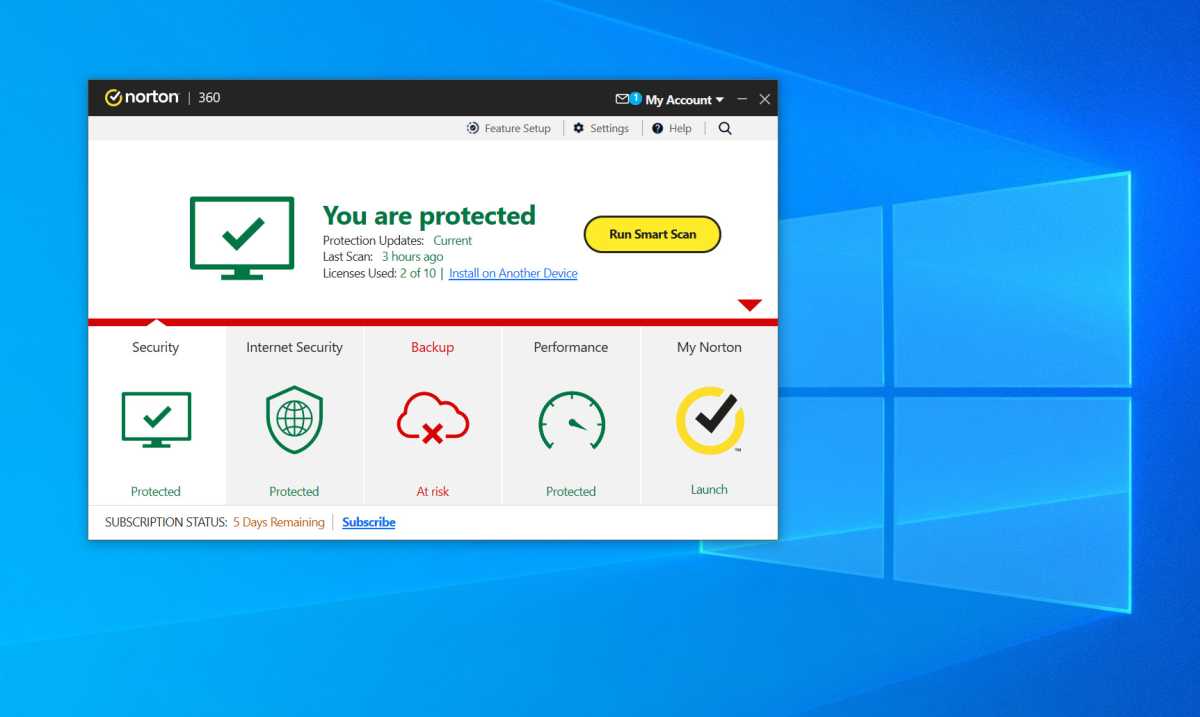 Norton 360 review 2023 - Windows dashboard