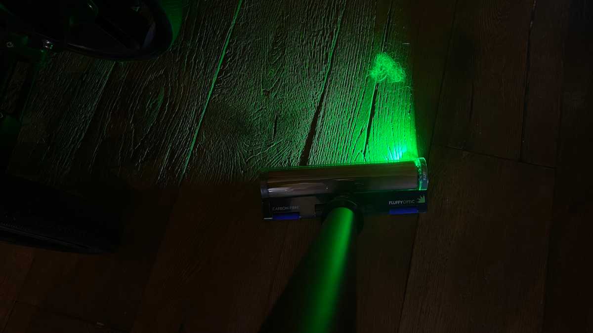 Láser verde Gen5detect que hace que el polvo brille