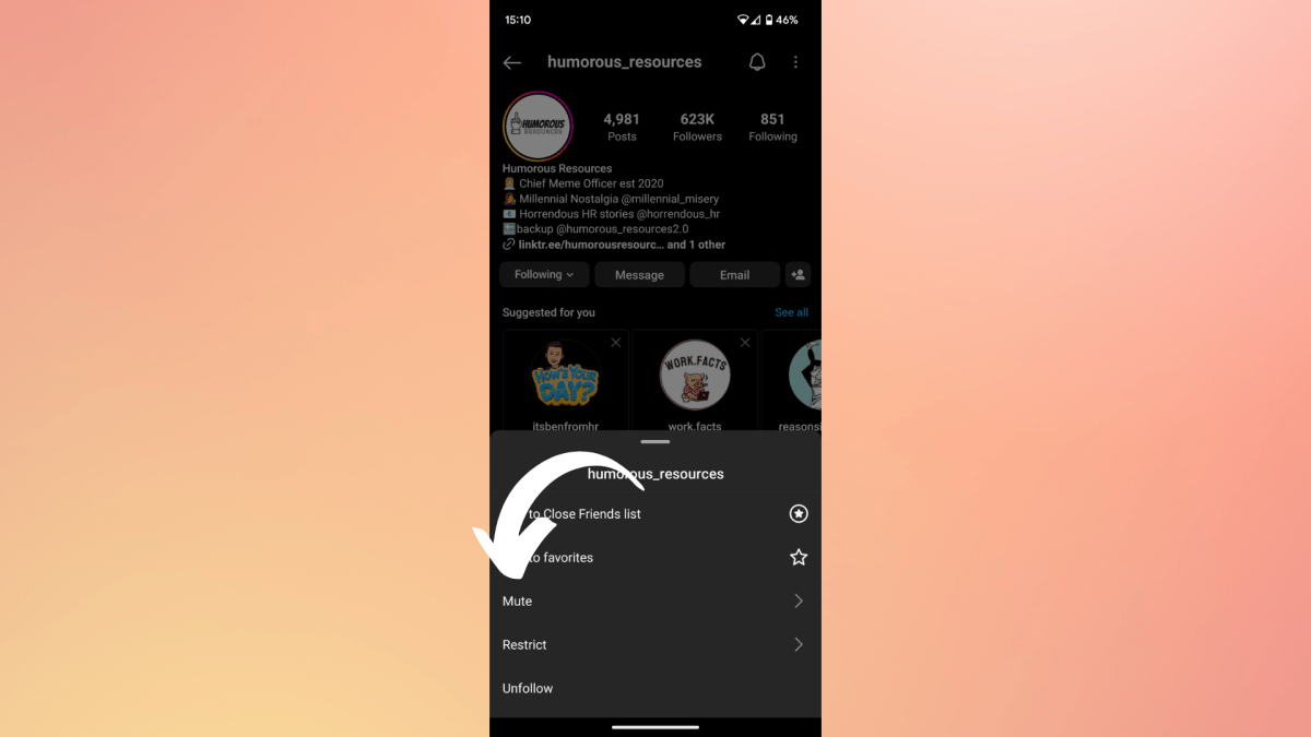 How to mute on Instagram 2
