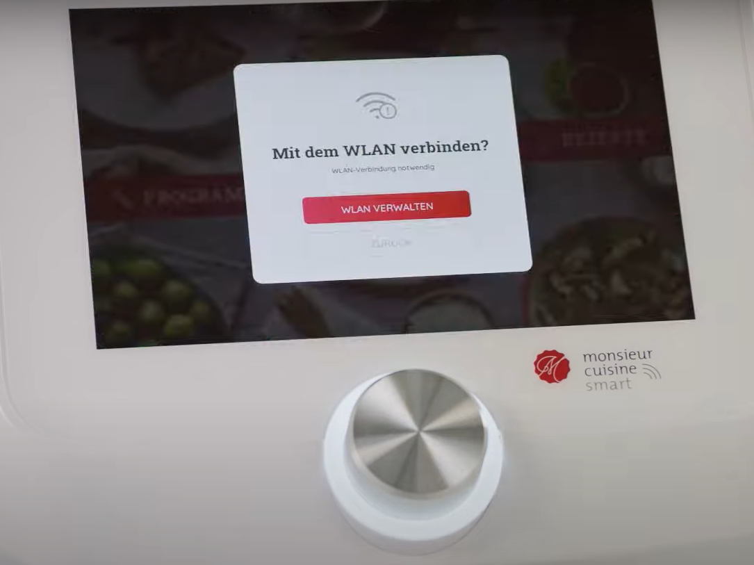 WLAN-Anbindung des Monsieur Cuisine Smart