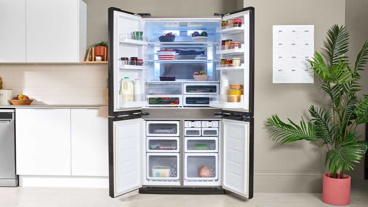 Sharp French door fridge freezer