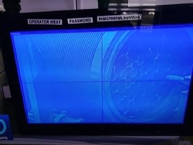 Images shows a password for a Sellafield computer system displayed on a piece of equipment at the facility, footage of which was broadcast live to millions of poeple