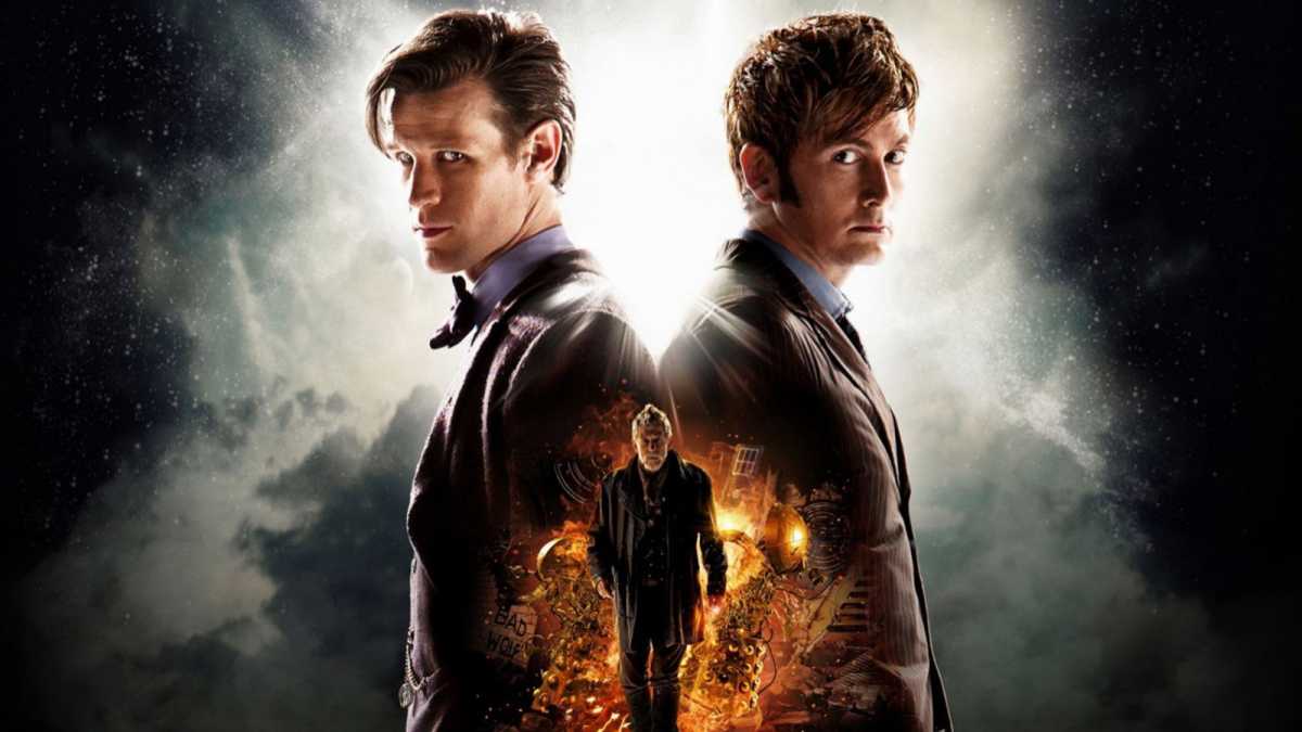 Matt Smith and David Tennant as the Doctors