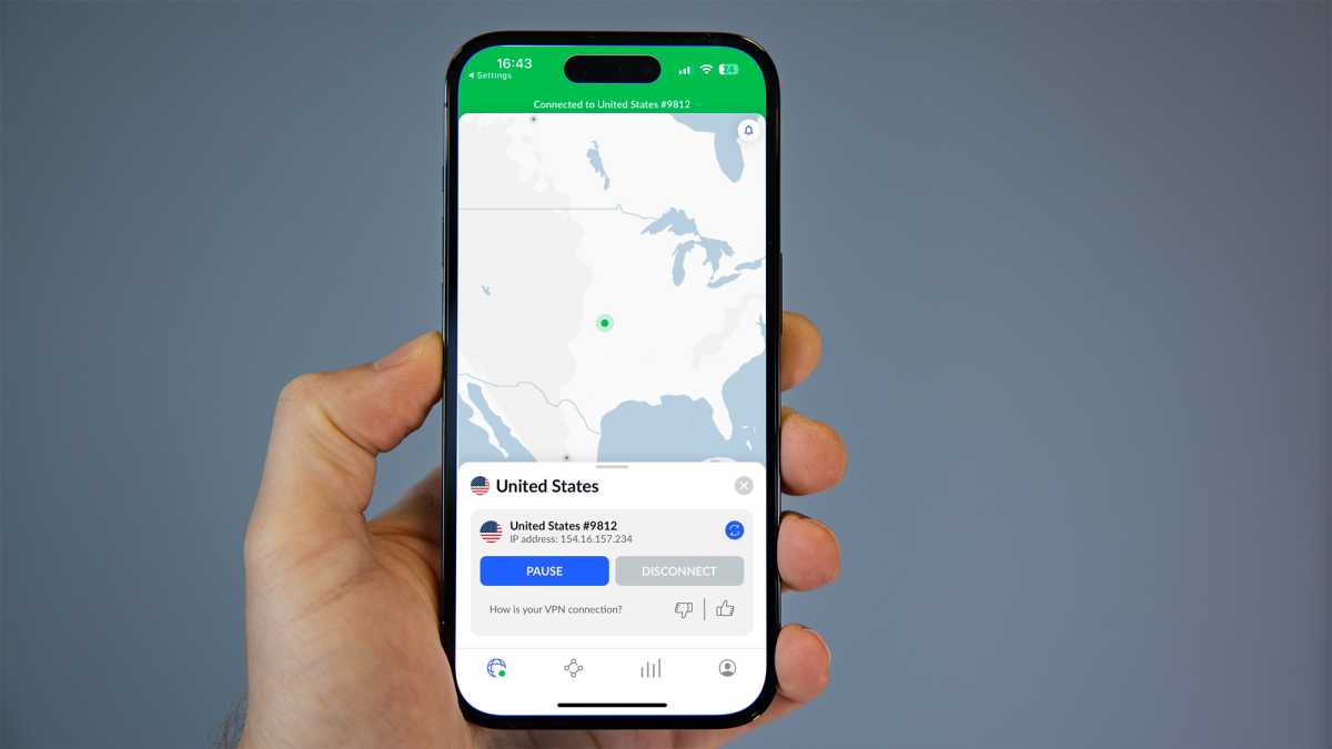 NordVPN iPhone app