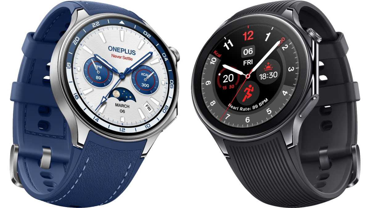 OnePlus Watch 2 Nordic Blue Edition frente a Watch 2 normal