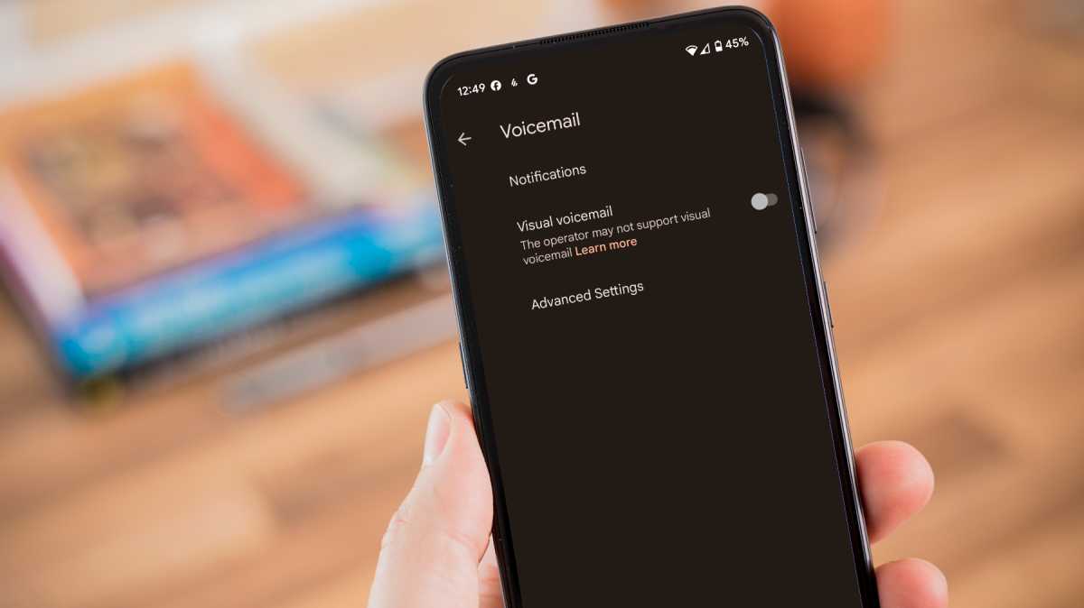 Configuraciones profundas en el correo de voz de Android