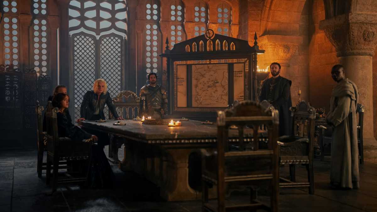 Salón del trono en House of the Dragon temporada 2