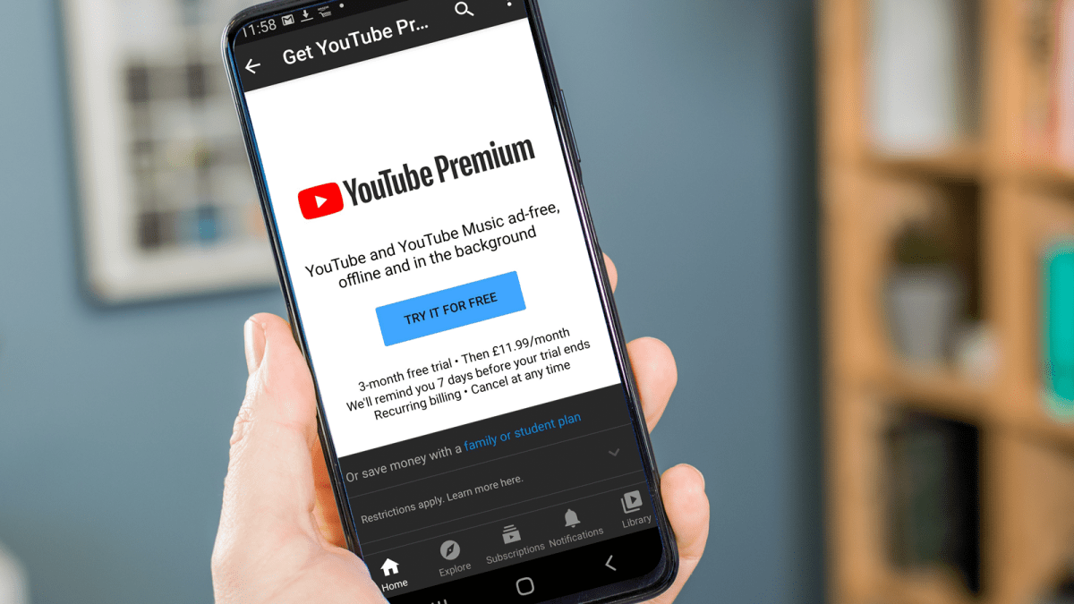 Suscripción YouTube Premium