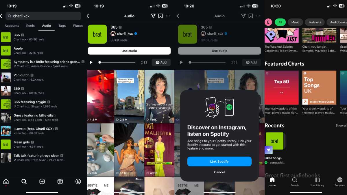 Cómo guardar canciones de Instagram en Spotify