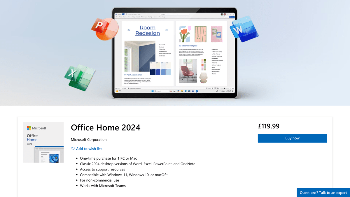 Microsoft Office Hogar 2024