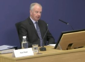 Photo of Nick Read, outgoing Post Office CEO, during the Post Office Horizon IT Inquiry