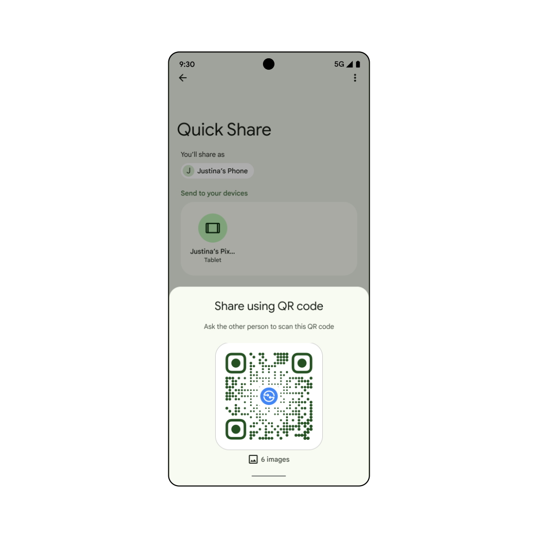 4a Código QR Quickshare