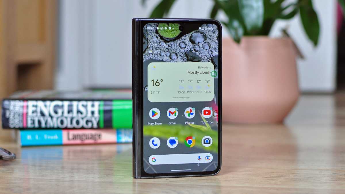 Revisión de Google Pixel Fold: pantalla de inicio