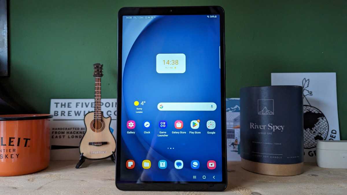 Pantalla de inicio del Samsung Galaxy Tab A9