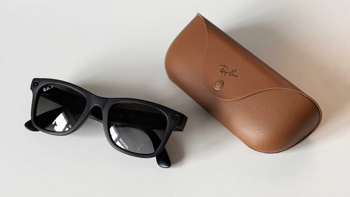 Función de gafas inteligentes RayBan Meta con estuche