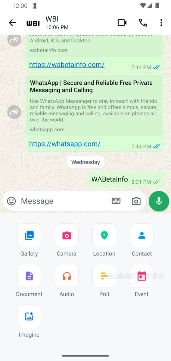 WhatsApp Beta NUEVA FUNTIDAD DE PROGRAMACIÓN DE EVENTOS