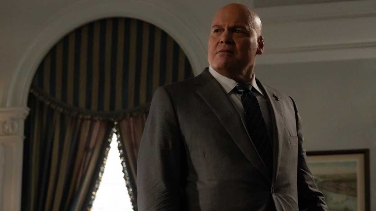 Wilson Fisk / Kingpin (Vincent d'Onofrio) en el Daredevil de Marvel Television: nacido de nuevo, exclusivamente en Disney+. Foto de Giovanni Rufino. © 2024 Marvel.